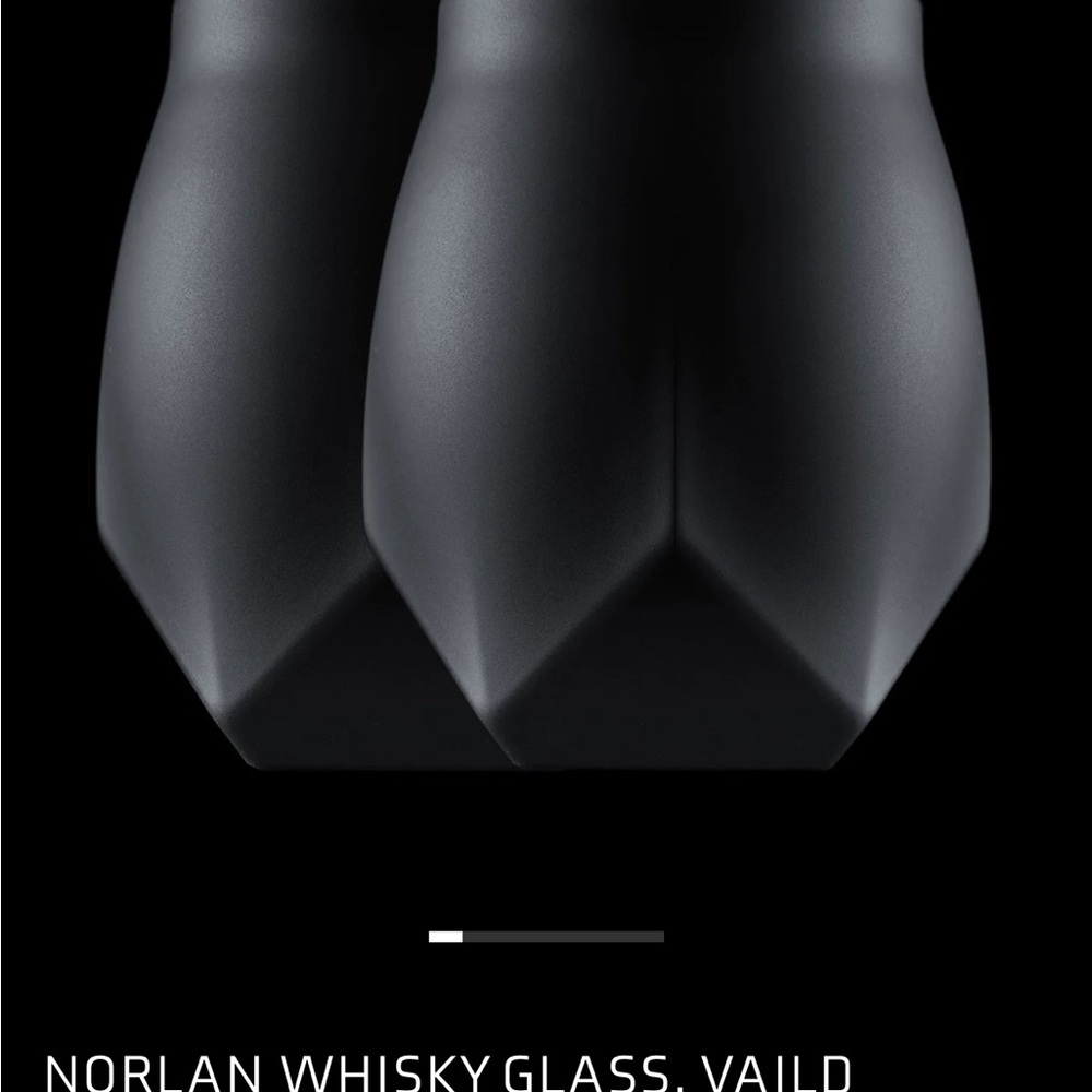 Norlan Black Whisky Glass Set